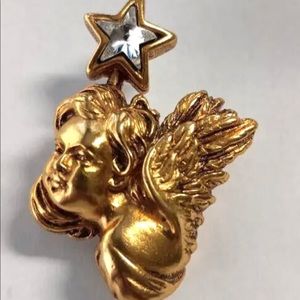 STUNNING!! Jose Maria BARRERA ORIGINAL 1 OF A KIND Brooch Pin 25 kt Gold plate